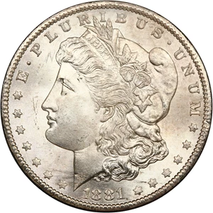 image for: 1881-CC $1 NGC/GSA/CAC MS65 ex: GSA Hoard