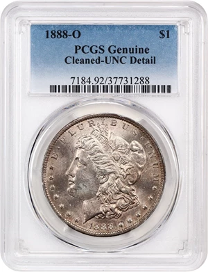 image for: 1888-O $1 PCGS UNC Details (Cleaned)