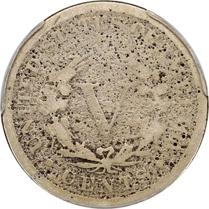 image for: 1885 5c PCGS Good Details (Environmental Damage)