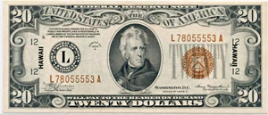 image for: FR. 2305 1934A Hawaiian $20 Federal Reserve Note PMG About Unc 55