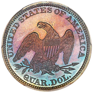 image for: 1865 25c PCGS/CAC Proof 66