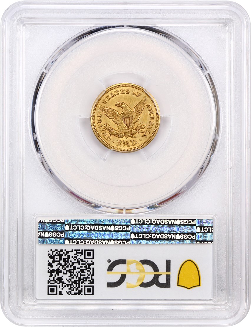 image for: 1844 $2 1/2 PCGS/CAC AU58