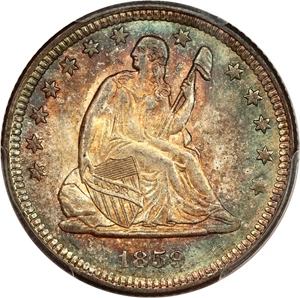 image for: 1859-O 25c PCGS MS65