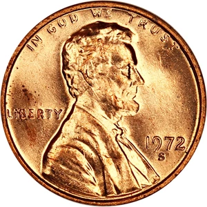image for: 1972-S 1c NGC MS66 RD