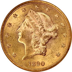 image for: 1890-S $20 NGC/CAC MS62 (OH)
