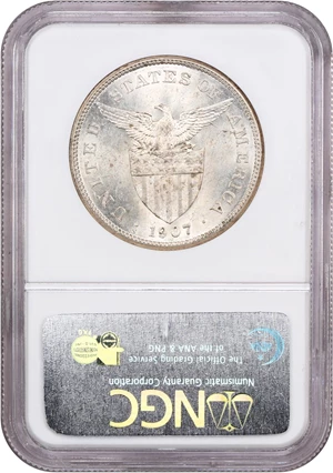 image for: U.S. Philippines: 1907-S Peso NGC MS62