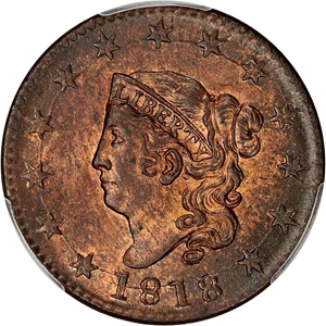 image for: 1818 1c PCGS MS64 RB