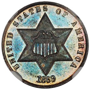 image for: 1869 3cS NGC Proof 67 CAM