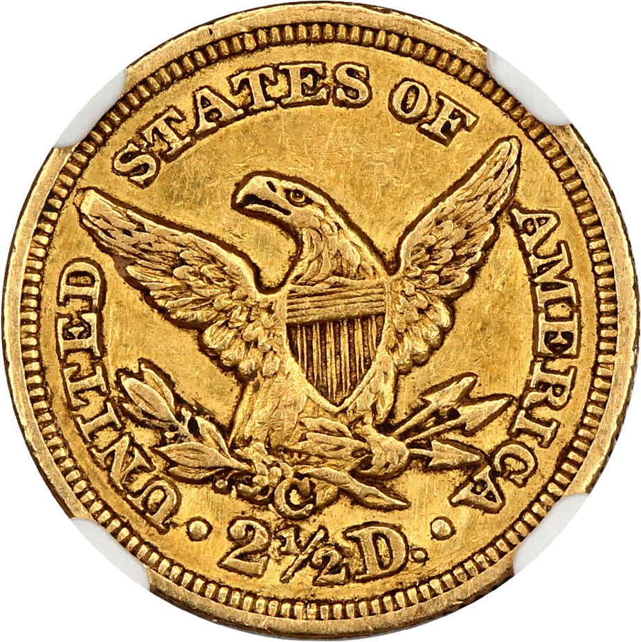 image for: 1849-C $2 1/2 NGC AU55