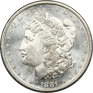 image for: 1881-S $1 NGC/GSA MS65