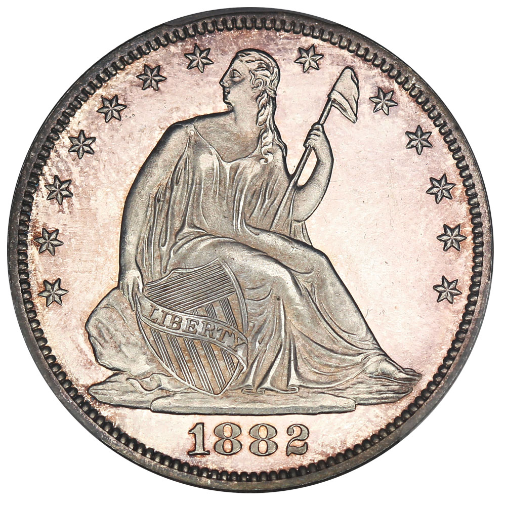 image for: 1882 50c PCGS/CAC Proof 66+