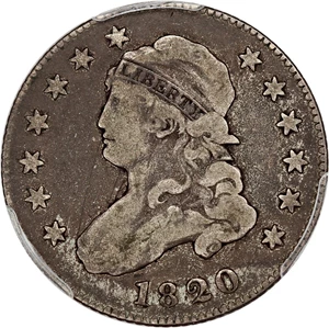 image for: 1820 25c PCGS/CAC F12 (Small 0)