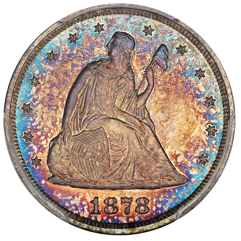 image for: 1878 20c PCGS/CAC Proof 65+