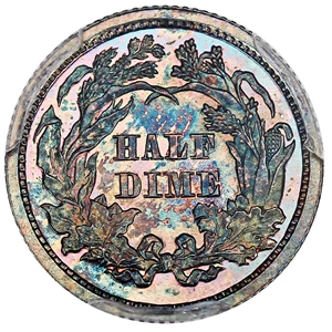 image for: 1867 H10c PCGS Proof 66