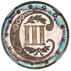 image for: 1869 3cS NGC Proof 67 CAM