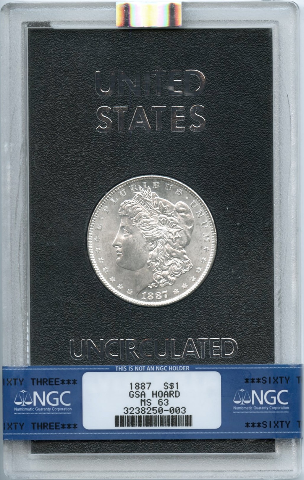 image for: 1887 $1 NGC/GSA MS63 