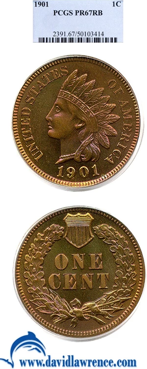 image for: 1901 1c PCGS Proof 67 RB