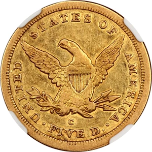 image for: 1843-C $5 NGC/CAC XF45
