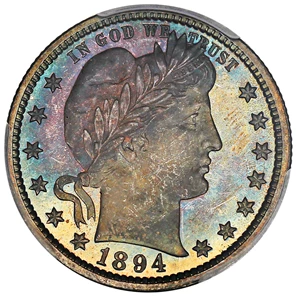 image for: 1894 25c PCGS Proof 66