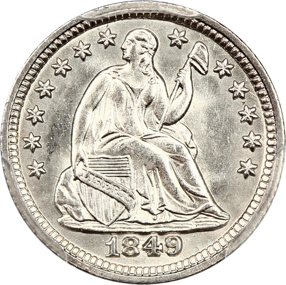 image for: 1849 H10c PCGS MS65