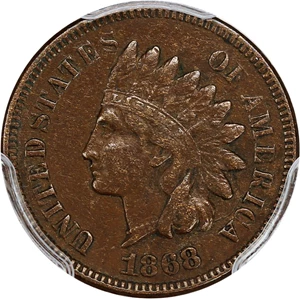 image for: 1868 1c PCGS XF Details (Scratch)