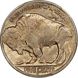image for: 1935-D 5c PCGS AU Details (Damage)