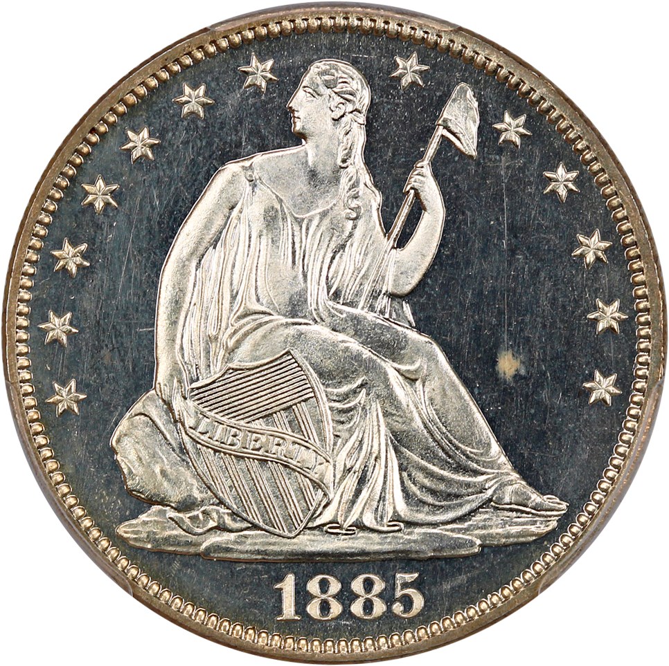 image for: 1885 50c PCGS Proof 65+ CAM