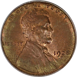 image for: 1928-D 1c PCGS MS63 BN