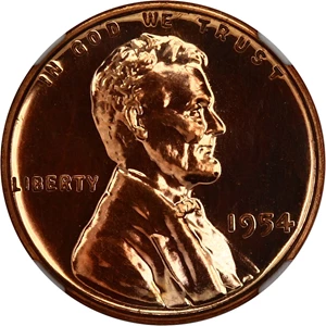 image for: 1954 1c NGC Proof 65 RB
