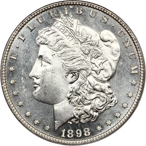 image for: 1898 $1 PCGS/CAC MS64 PL (OGH)
