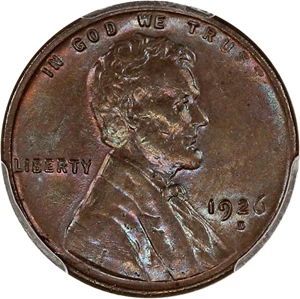 image for: 1926-D 1c PCGS MS62 BN