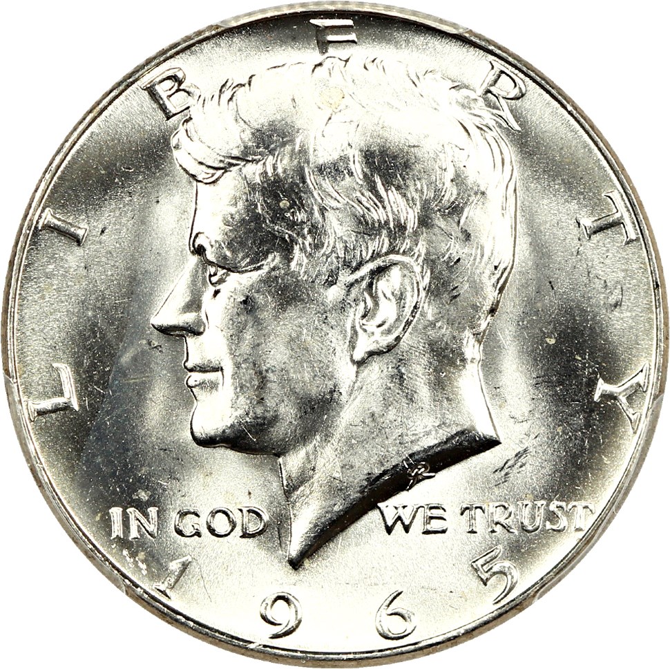 image for: 1965 50c PCGS MS65