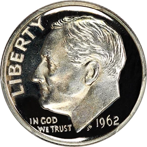 image for: 1962 10c PCGS Proof 67 DCAM