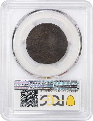 image for: 1796 1c PCGS Good Details ( Liberty Cap, Environmental Damage, S-83)