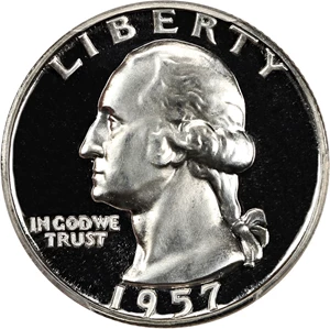 image for: 1957 25c PCGS Proof 68 CAM