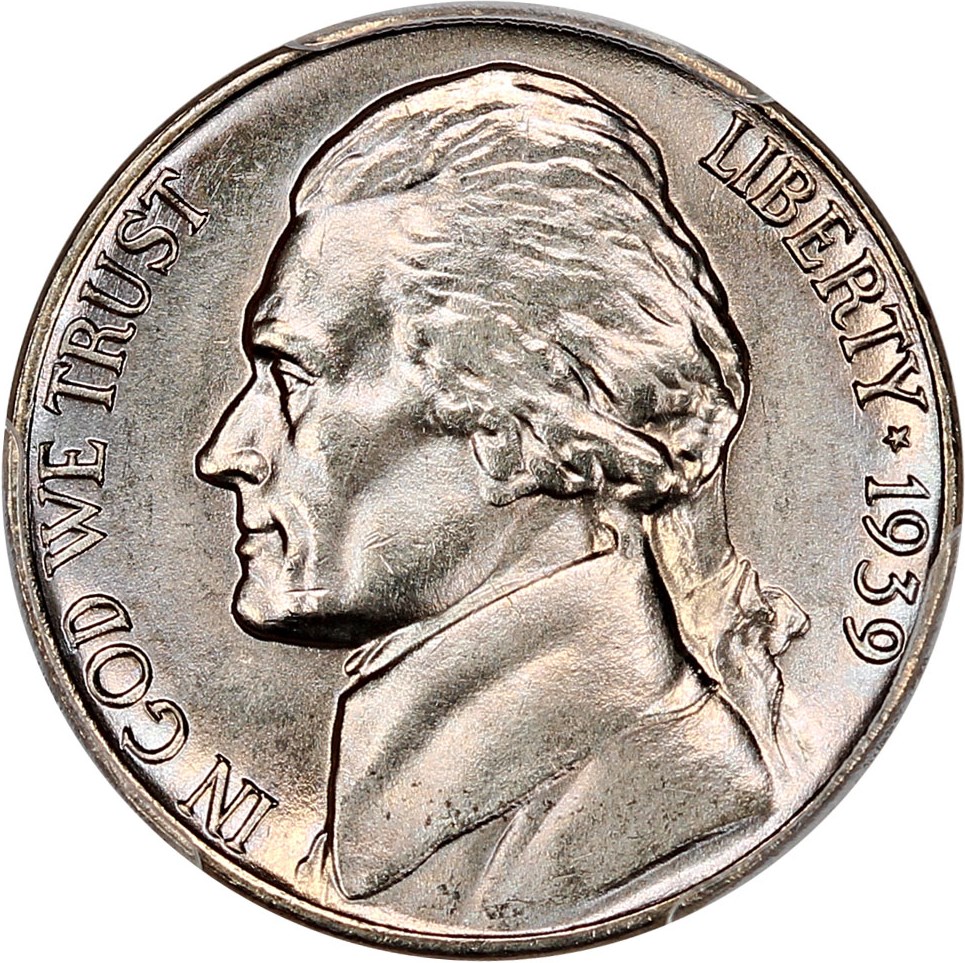 image for: 1939 5c PCGS MS66 (Reverse of 1938)