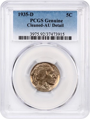 image for: 1935-D 5c PCGS AU Details (Cleaned)