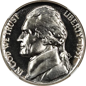 image for: 1951 5c NGC Proof 68