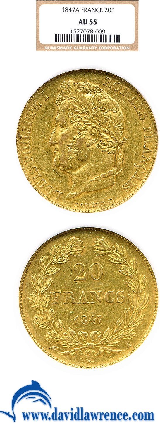 1847-A     20 Fr MS ( KM-750.1) thumbnail 3