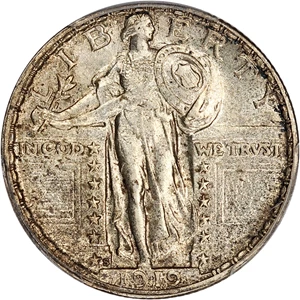 image for: 1919-S 25c PCGS AU58 FH