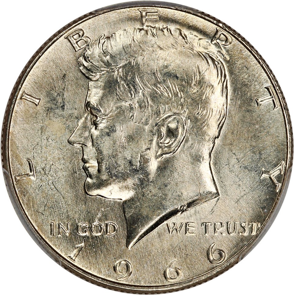 image for: 1966 50c PCGS MS65
