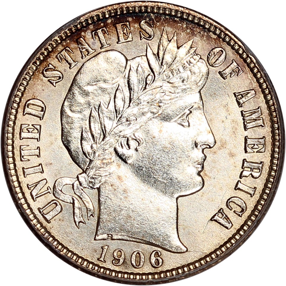 image for: 1906-S 10c PCGS MS62 (OGH)