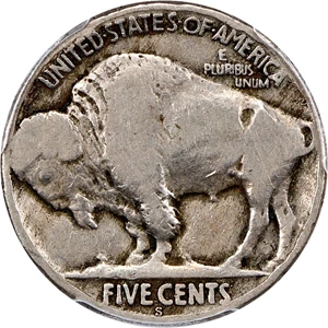 image for: 1924-S 5c PCGS VG Details (Edge Repaired)