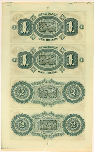 image for: FR. SCCR3-4 1872 $1-$1-$2-$2 Uncut Sheet Columbia, SC Revenue Bond Scrip PMG Gem Unc 65 EPQ