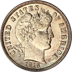 image for: 1915-S 10c PCGS MS62 (OGH)