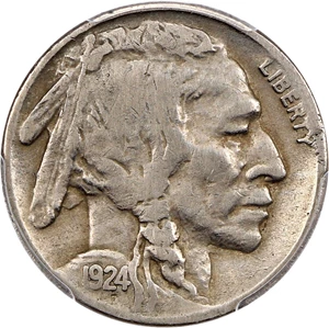 image for: 1924-S 5c PCGS VF Details (Cleaned)