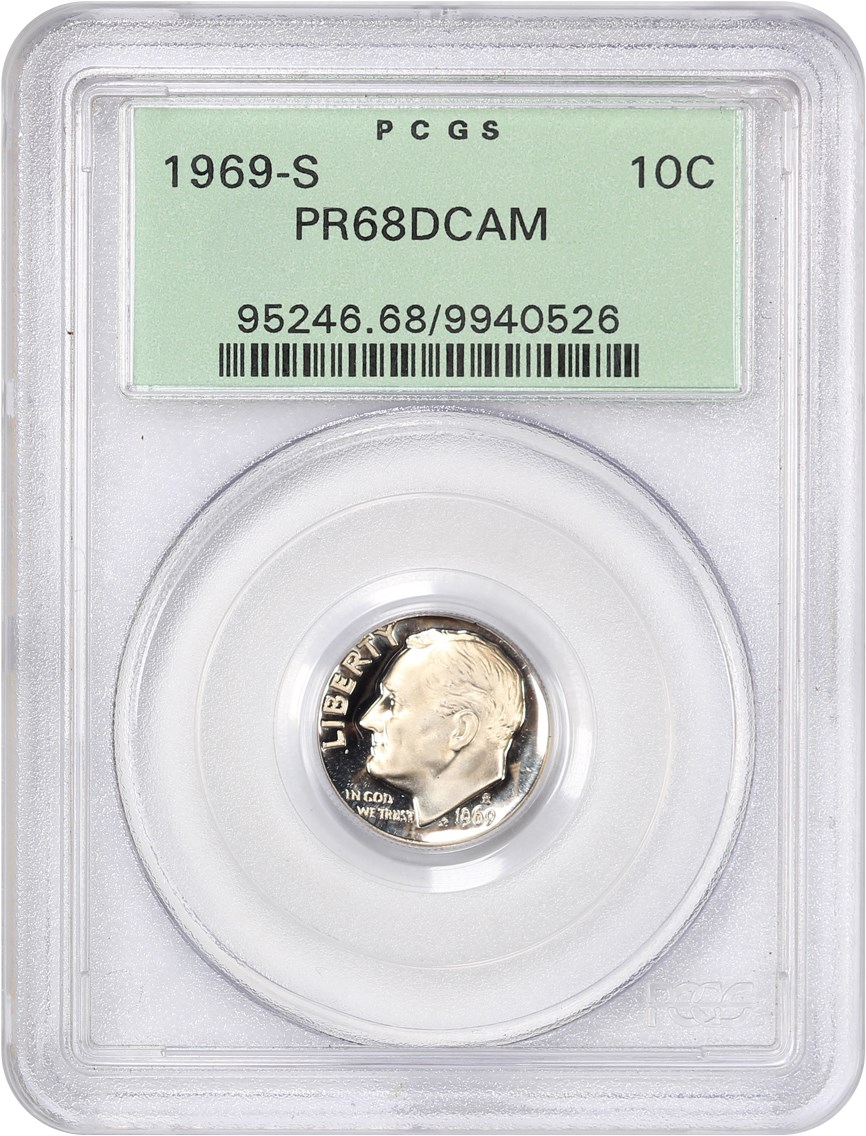 image for: 1969-S 10c PCGS Proof 68 DCAM (OGH)
