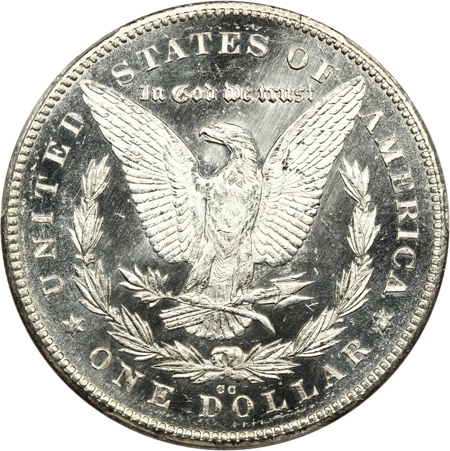 image for: 1878-CC $1 PCGS MS65 PL (VAM-11 Lines in Wing)