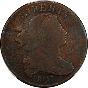 image for: 1807 1c PCGS VG Details (Comet, Environmental Damage)