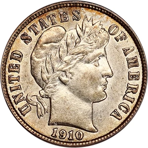 image for: 1910-S 10c PCGS/CAC AU55